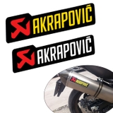 Tem decal AKRAPOVIC dán trang trí xe