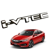 Tem Logo chữ nổi I Vtec dán đuôi xe