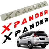 Tem logo chữ nổi Xpander dán đuôi xe ô to Mitsubishi Xpander