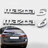 Tem logo chữ nổi MAZDA dán trang trí xe