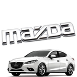 Tem logo chữ nổi MAZDA dán đuôi xe 14.2*2.5CM