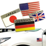 Tem dán nổi trang trí xe ô tô hình quốc kì các nước QK02