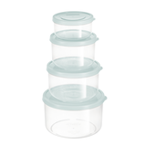 Bộ 4 hộp thực phẩm tròn Hokkaido (500-1000-1500-2500ml)