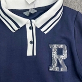dam-thun-polo-xanh-navy-hang-max-xuat-cho-be-va-me