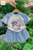 set-ao-thun-kem-chan-vay-xanh-hinh-babythree-cho-be