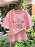 set-ao-thun-hong-babythree-kem-chan-vay-xep-ly-cho-be