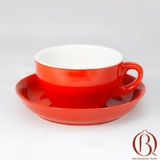 Cốc Cappuchino Men Đỏ Lòng Trắng