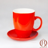 Cốc Latte Men Đỏ Lòng Trắng