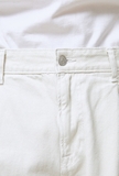 Quần jeans ống suông nam màu trắng