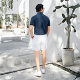 ÁO THUN POLO NAM PHỐI TÚI NGỰC XUẤT HÀN MÀU XANH NAVY
