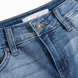QUẦN SHORT JEANS NỮ LƯNG CAO XUẤT MỸ MÀU XANH QSN4306V1 