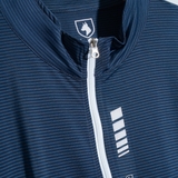 ÁO THUN GOLF NAM CỔ TRÒN TAY DÀI XUẤT HÀN MÀU XANH NAVY AT4330T