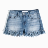 QUẦN SHORT JEANS NỮ LƯNG CAO XUẤT MỸ MÀU XANH QSN4306V1 