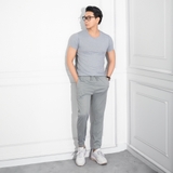 QUẦN JOGGER THUN NAM MÀU XÁM KHÓI JG4314V2