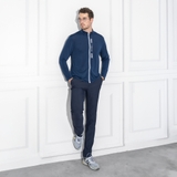 ÁO THUN GOLF NAM CỔ TRÒN TAY DÀI XUẤT HÀN MÀU XANH NAVY AT4330T