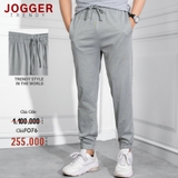 QUẦN JOGGER THUN NAM MÀU XÁM KHÓI JG4314V2