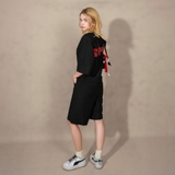 JUMPSUIT NỮ DÁNG NGẮN XUẤT HÀN MÀU ĐEN J4325H