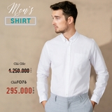 ÁO SƠ MI NAM TAY DÀI MÀU TRẮNG SM4417T8