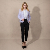 ÁO BLAZER VEST NỮ LINEN XUẤT MỸ MÀU TÍM AVN4416D