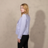 ÁO BLAZER VEST NỮ LINEN XUẤT MỸ MÀU TÍM AVN4416D