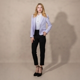 ÁO BLAZER VEST NỮ LINEN XUẤT MỸ MÀU TÍM AVN4416D