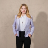 ÁO BLAZER VEST NỮ LINEN XUẤT MỸ MÀU TÍM AVN4416D