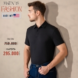 ÁO THUN POLO NAM TAY NGẮN XUẤT MỸ MÀU ĐEN PL4420T