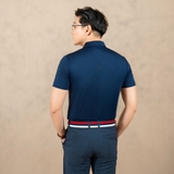 ÁO POLO THỂ THAO NAM CỔ TAY NGẮN PHỐI HỌA TIẾT CA RÔ MÀU XANH ĐEN APL4423H