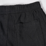 QUẦN BAGGY LƯNG THUN NAM VẢI THUN XỐP XUẤT HÀN MÀU ĐEN QBG4404T
