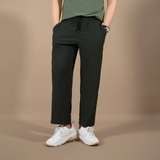 QUẦN BAGGY LƯNG THUN NAM VẢI THUN XỐP XUẤT HÀN MÀU RÊU  QBG4404T1
