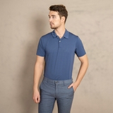 ÁO POLO NAM THỂ THAO TAY NGẮN XUẤT HÀN MÀU XANH LAM RETRO PL4521L