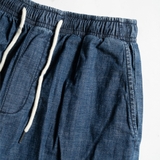 QUẦN JEANS NAM ỐNG RỘNG LƯNG THUN XUẤT MỸ MÀU XANH ĐẬM QD4521H1