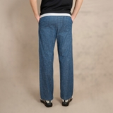 QUẦN JEANS NAM ỐNG RỘNG LƯNG THUN XUẤT MỸ MÀU XANH ĐẬM QD4521H1