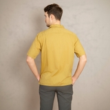 ÁO SƠ MI NAM LINEN TAY NGẮN CỔ DANTON MÀU VÀNG SM4429D-V