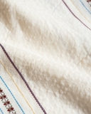 ÁO SƠ MI NAM LINEN TAY NGẮN XUẤT MỸ MÀU KEM THÊU HỌA TIẾT SM4725U3