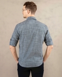 ÁO SƠ MI NAM LINEN TAY DÀI MÀU XÁM SM4825T6