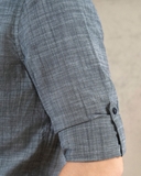 ÁO SƠ MI NAM LINEN TAY DÀI MÀU XÁM SM4825T6