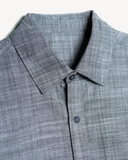 ÁO SƠ MI NAM LINEN TAY DÀI MÀU XÁM SM4825T6