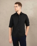 ÁO SƠ MI NAM LINEN TAY DÀI MÀU ĐEN SM4825T3