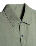 ÁO SƠ MI NAM LINEN TAY DÀI MÀU RÊU SM4825T5