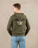 ÁO KHOÁC THUN NAM CÓ MŨ XUẤT MỸ MÀU XANH RÊU AK4719U