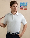 ÁO POLO GOLF NAM TAY NGẮN XUẤT MỸ MÀU TRẮNG PL4425T22