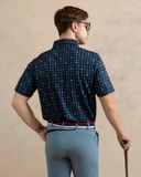 ÁO POLO GOLF NAM TAY NGẮN XUẤT MỸ MÀU XANH ĐEN HỌA TIẾT TRẺ TRUNG PL4425T70