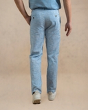 QUẦN DÀI LINEN NAM LƯNG THUN CAO CẤP MÀU XANH DƯƠNG SÁNG QD4908T10