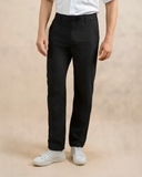 QUẦN DÀI LINEN NAM LƯNG THUN CAO CẤP MÀU ĐEN QD4908T9