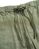 QUẦN DÀI LINEN NAM LƯNG THUN CAO CẤP MÀU RÊU QD4907T6
