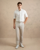 QUẦN DÀI LINEN NAM LƯNG THUN CAO CẤP MÀU KEM QD4907T7