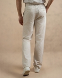 QUẦN DÀI LINEN NAM LƯNG THUN CAO CẤP MÀU KEM QD4907T7