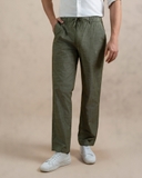 QUẦN DÀI LINEN NAM LƯNG THUN CAO CẤP MÀU RÊU QD4907T6