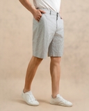 QUẦN SHORT NAM CAO CẤP KẺ SỌC MÀU XÁM QS4828T1